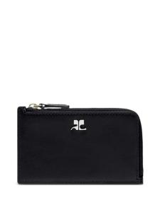 Courrèges картхолдер на молнии, черный