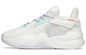 Кроссовки для скейтбординга Life Collection женские с низким верхом, белые/фиолетовые/зеленые Anta