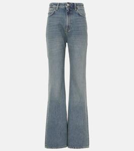 Расклешенные джинсы средней посадки Balenciaga, цвет sun bleached blue