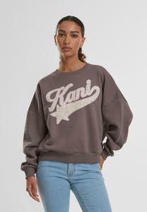 Толстовка SIGNATURE STAR LOGO CREW Karl Kani, серо-коричневый