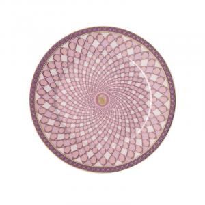 Swarovski x SIGNUM Тарелка для хлеба Rose 18 см Rosenthal, белый/золотой/розовый