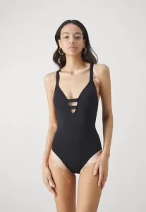 Слитный купальник seafolly collective с глубоким v-образным вырезом Seafolly, Black