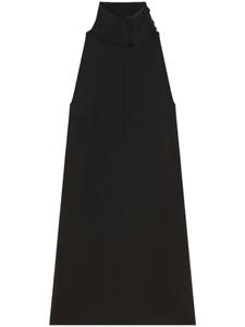 Courrèges платье мини с шарфом, черный