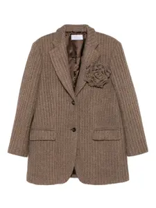 Декорированный блейзер Giuseppe Di Morabito, коричневый