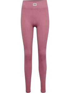 Леггинсы Pulse Seamless Rib Mw Tights розового цвета Hummel