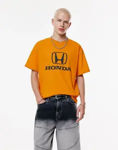 Футболка Honda Pull&Bear Orange оранжевого цвета