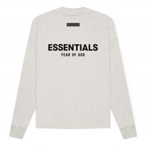 Футболка Fear of God Essentials SS22 Long Sleeves T-Shirt 'Light Oatmeal' FOG-SS22-414, бежевый