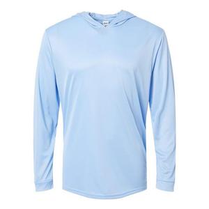 Футболка с длинным рукавом и капюшоном Paragon Bahama Performance, цвет Blue Mist