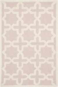 SAFAVIEH, 77 x 122 см, Ковер акцентный ручной работы Cambridge Collection Light Pink / Ivory CAM125M из премиальной марокканской шерсти