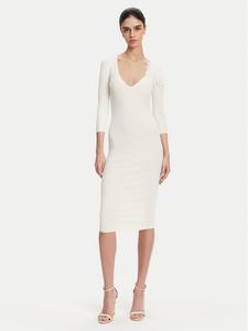 Облегающее трикотажное платье AM-52B-51E2 Elisabetta Franchi, белый