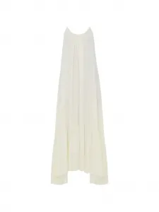 Полосатое длинное платье Eleh, бежевый