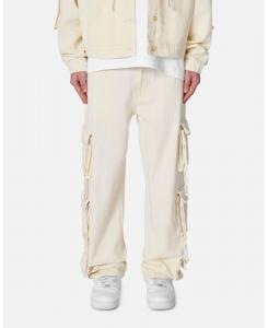Мужские брюки-карго из саржевой ткани с начесом, свободный крой, множество функциональных карманов, регулируемая талия, прочная ткань, стиль уличной моды mnml, No Color