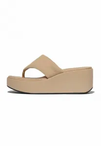 Тапочки с перемычкой между пальцами и каблуком Fitflop, Classic Beige
