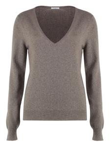 Джемпер из кашемира и шерсти Malo, коричневый