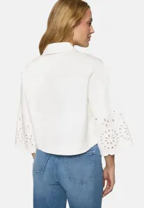 Mit lochmuster blazer Zero, Patch Cream Cream