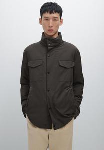 Куртка Massimo Dutti WATER-REPELLENT PUFFER WITH HIGH NECK, Dark Grey
