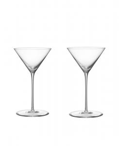 Набор из 2 бокалов для мартини с геометрическим рисунком Orrefors, прозрачный