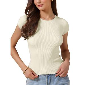 Повседневная футболка с коротким рукавом для офиса Inspire Chic, White