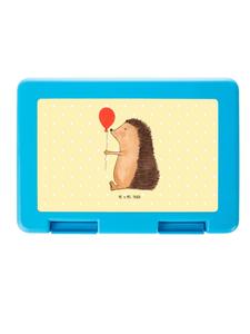 Mr. & Mrs. Panda Ланчбокс в виде ежика с рисунком воздушного шарика, без надписи, пастельно-желтого цвета