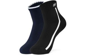 Унисекс носки щиколотка 2 шт Skechers, 2 пары (Темно-синий/Черный/035U)