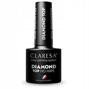 Цветной гибридный лак без вытирания 5г Claresa Top Diamond