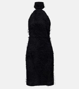 Мини-платье Illusion Circle с вырезом халтер Courrèges, черный