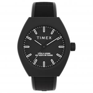 TIMEX Часы Wrist Watch Quartz Movement Black Dial Unisex, Black