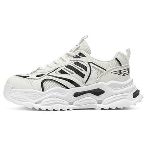 Нескользящие, износостойкие, дышащие низкие кроссовки на массивной подошве для мужчин PLAY COBBLER, White Black