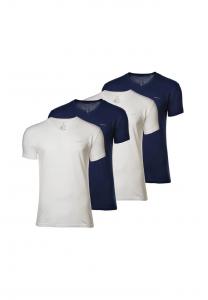 Футболка упаковка 4 шт. - футболка с v-образным вырезом упаковка 4 шт. хлопок короткий рукав v-образный вырез Gant, мультиколор