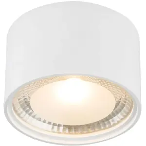 Потолочный светильник LED SERENA, LED-модуль 1 шт., теплый белый, потолочная лампа / для жилых помещений / круглая / накладной светильник Globo Lighting, белый