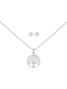 Alexander York Набор ювелирных украшений «Древо жизни» из серебра 925 пробы, 4 предмета