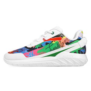 SOULSFENG Нескользящие и износостойкие дышащие низкие повседневные туфли унисекс белого цвета