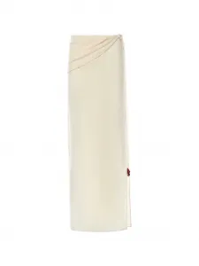 Пышная и плиссированная юбка Magda Butrym, бежевый