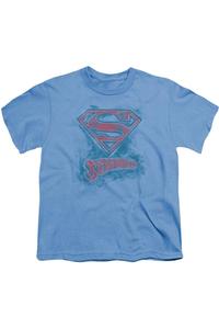Футболка с принтом "Супермен: Набросок" для детей Gildan, синий