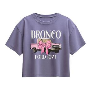 Футболка Ford 1971 Bronco для девочек 7-16 Licensed Character, Periwinkle