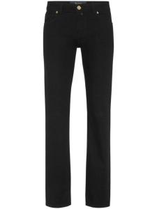 Прямые джинсы с пятью карманами и нашивкой-логотипом Billionaire, черный