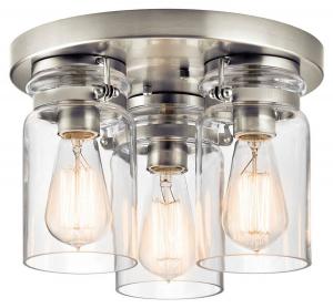 Потолочный светильник Licht-Erlebnisse ARCO, серый металлик - серебристый - прозрачный