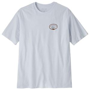 Футболка с надписью «Clean Claim Roots Responsibili» Patagonia, белый