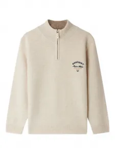 Джемпер Gert с высоким воротником на молнии Bonpoint, нейтральный