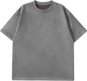 Мужская летняя футболка с круглым вырезом, Oversized, короткий рукав