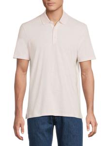 Однотонное поло с коротким рукавом Vince, цвет Pale Pink