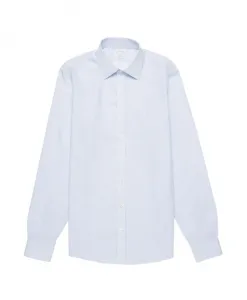 Рубашка Milano приталенного кроя с воротником Ainsley, не требующая глажки. Brooks Brothers, синий