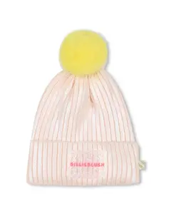 Розовая детская шапочка из акрила Billieblush