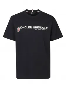 Футболка с логотипом Moncler Grenoble, черный