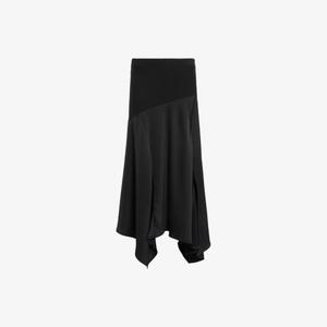 Юбка атласная Allsaints Pia, черный