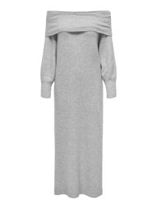 Вязаное платье ONLY Knitted dress ONLOda, светло-серый