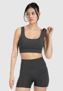 Спортивный бюстгальтер средней поддержки DEBBY Smilodox, антрацит