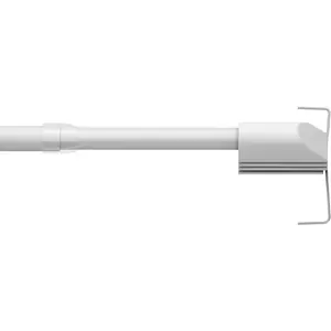 Карниз для штор ø 12 мм Ø 12 мм, выдвижной, установка на оконную раму, с зажимным механизмом, без сверления Garesa, белый