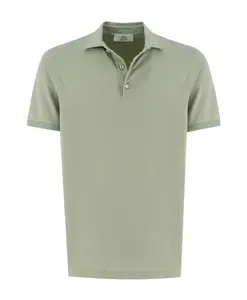 Классическая хлопковая рубашка поло Mauro Ottaviani, зеленый