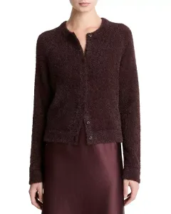 Кардиган с блестящими ресницами Vince, красный